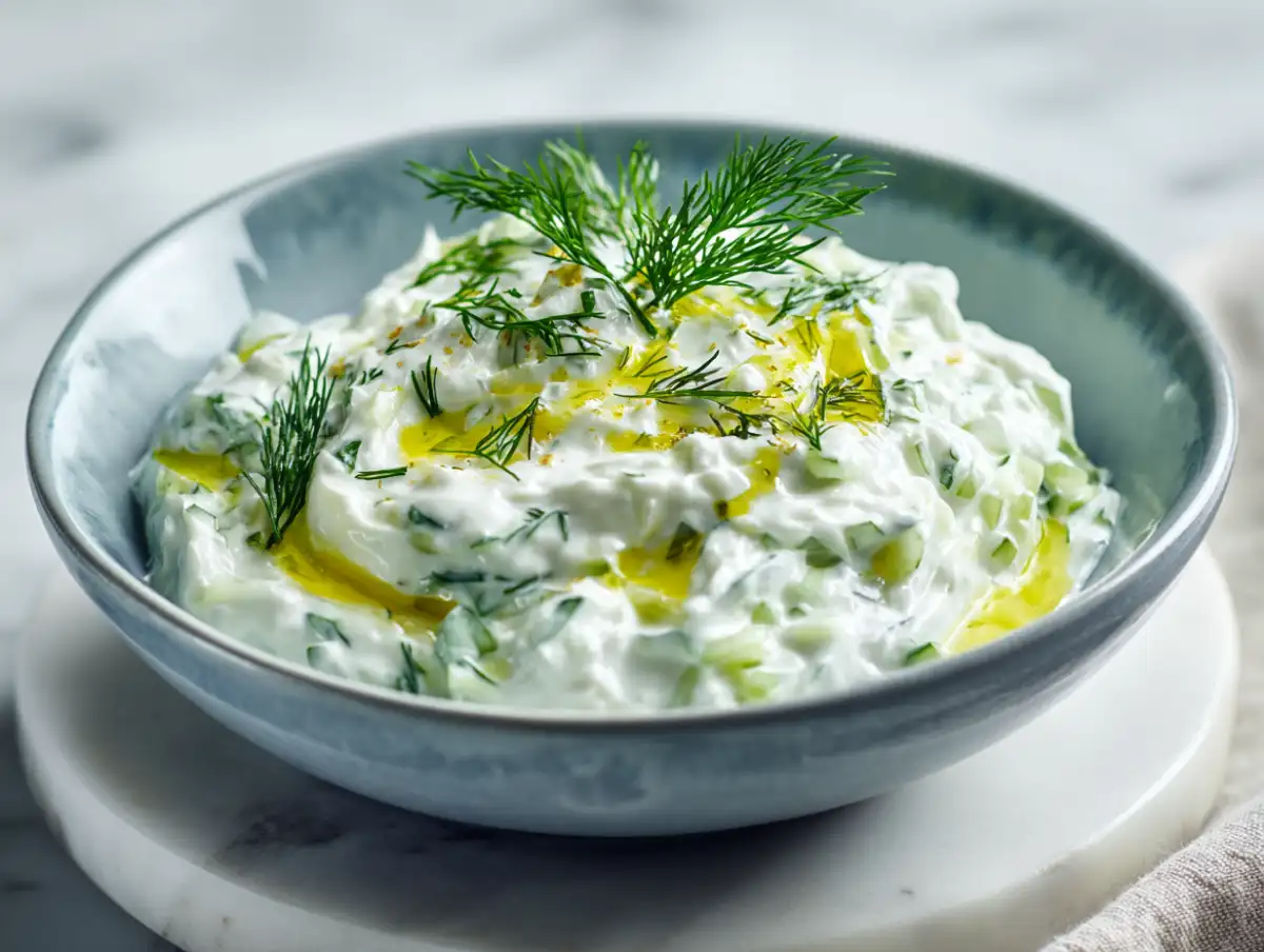 Greek yogurt tzatziki