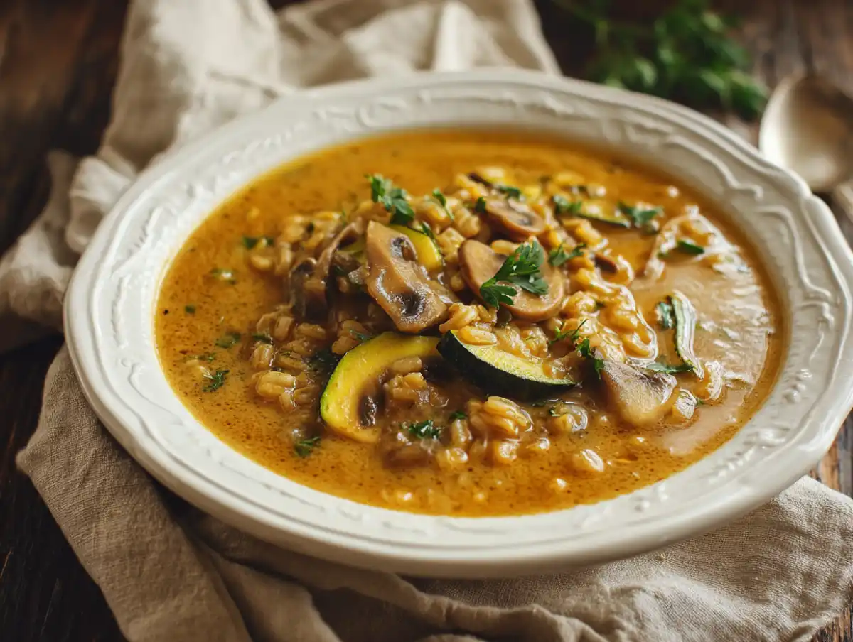 mushroom barley soup